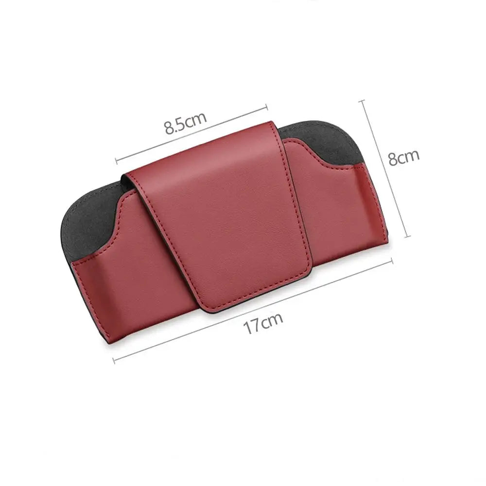 Magnetic Car Sunglasses Holder Case Universal Auto Sun Visor Glasses Box Clip Sunglasses Holder Fastener Eyeglasses Storage