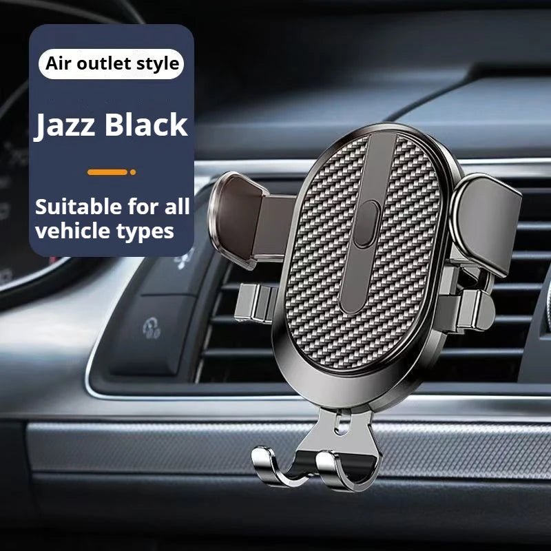 NEW Mobile Phone Holder Air Outlet Gravity Sensor Car Holder Riangle Gravity Frosted Simplicity Solid Metallic Material
