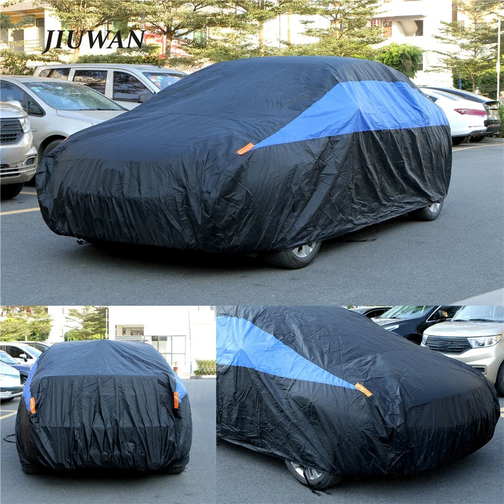Universal Car Cover Waterproof Dustproof UV Protection Outdoor Protective Cover for Audi BMW Benz Toyota Tesla Honda Ford KIA VW