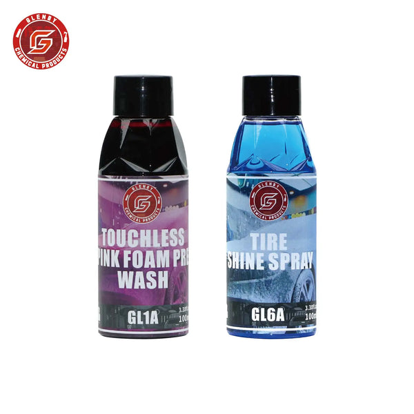 Glenby GL1A Pink Snow Foam Shampoo & GL6A Tire Shine Kit